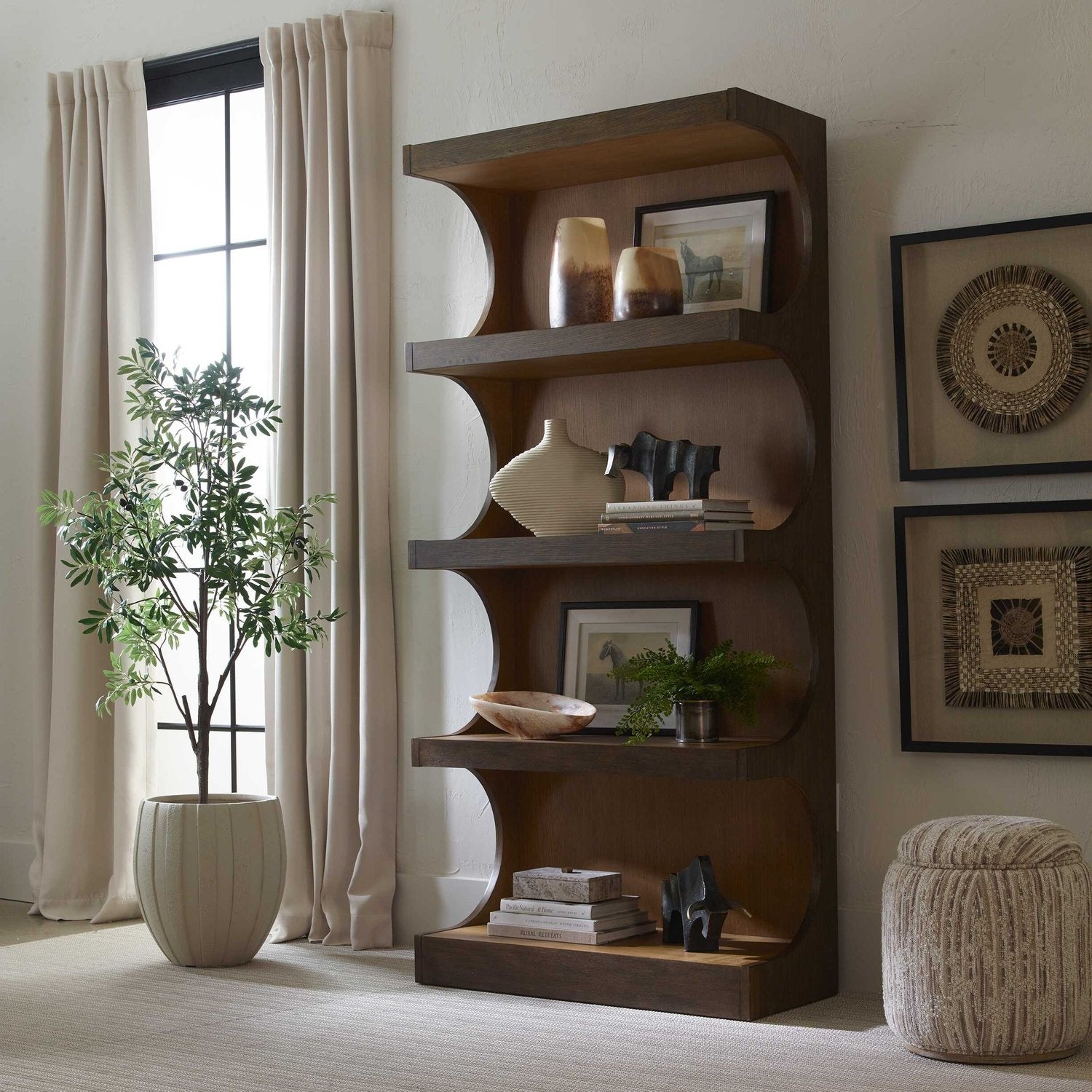 UTTERMOST OSRICK MODERN ETAGERE - Cabinets & Bar