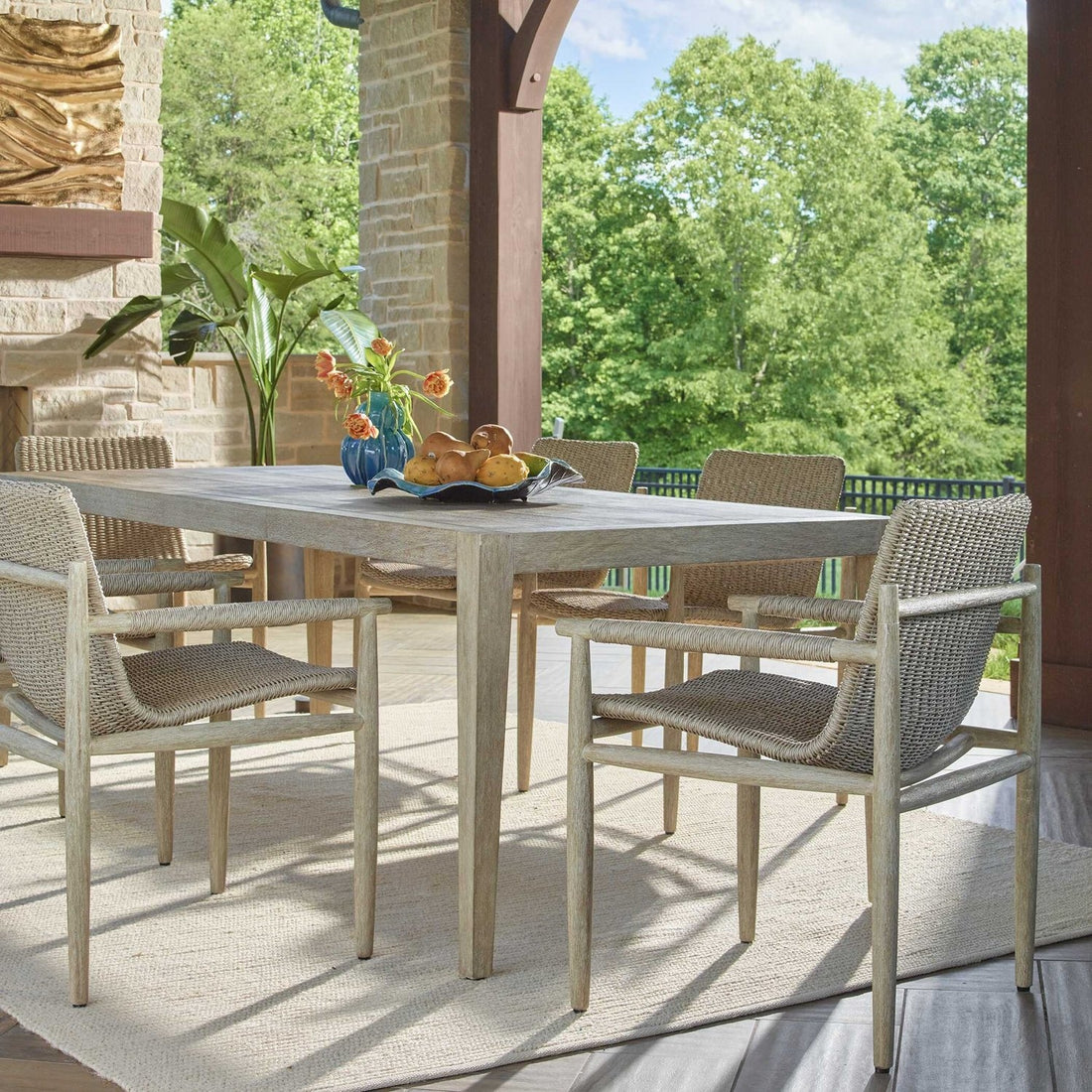 UTTERMOST Sumba Wicker Outdoor Dining Chair - Outdoor Tables