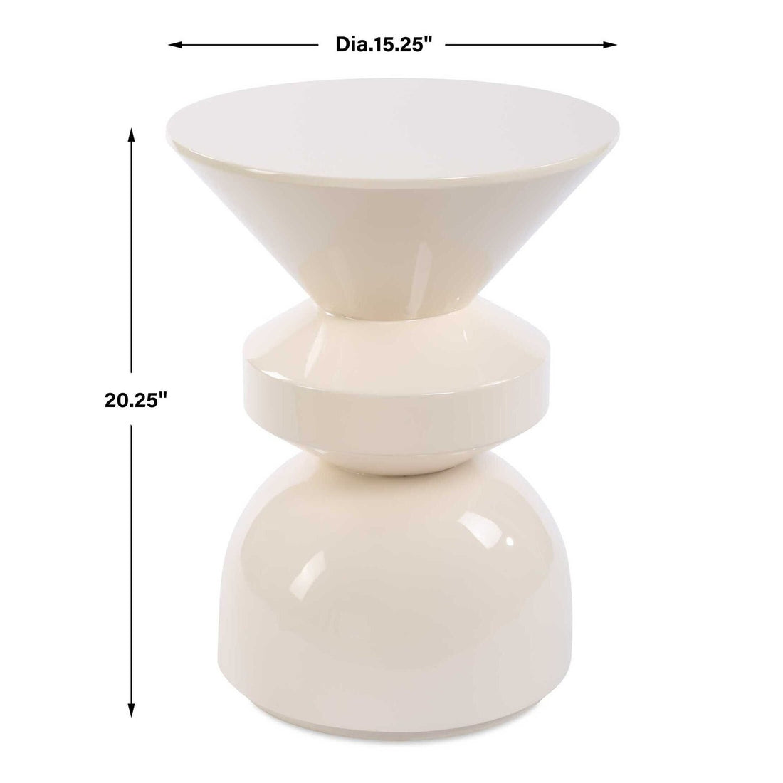 UTTERMOST LYFORD MODERN ACCENT TABLE - Side