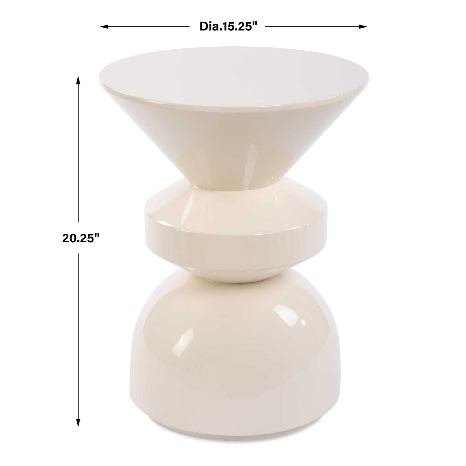 UTTERMOST LYFORD MODERN ACCENT TABLE - Side