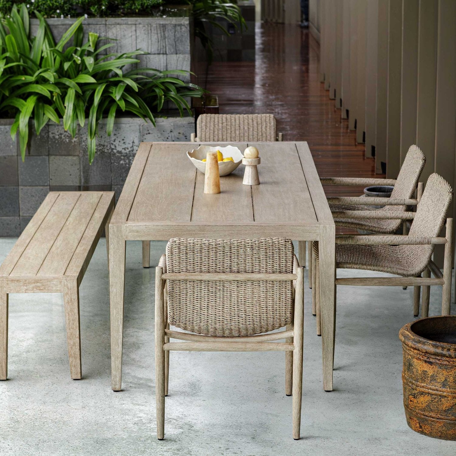 UTTERMOST KIRKHAM OUTDOOR DINING TABLE - Dining Tables