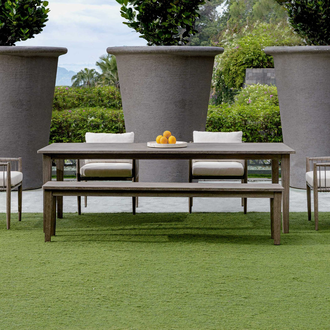UTTERMOST Forsyth Outdoor Bench - Benches, Ottoman, Stools