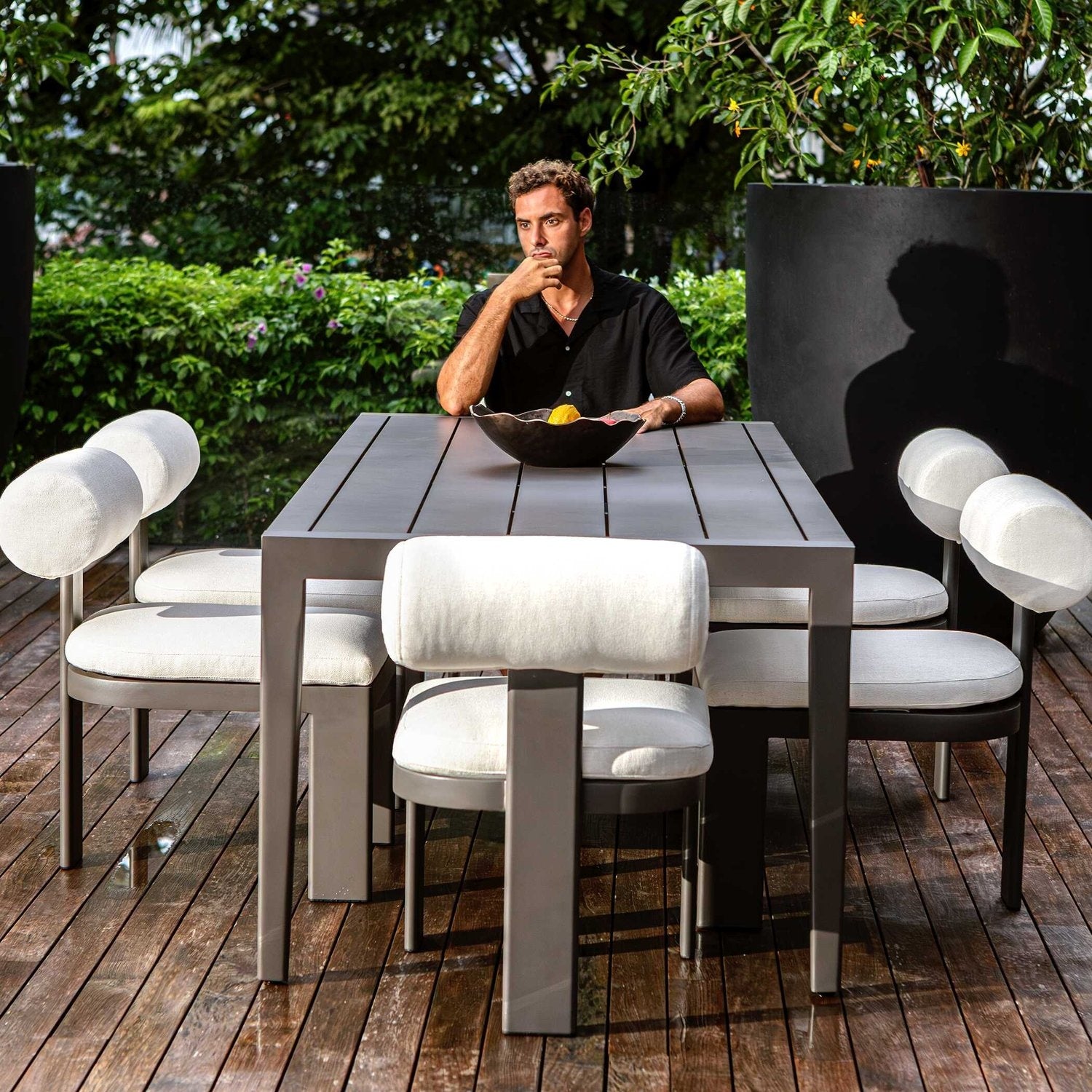 UTTERMOST POLANCO OUTDOOR ALUMINUM DINING TABLE - Dining Tables