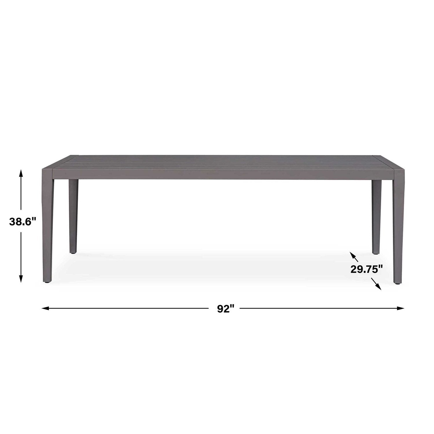 UTTERMOST Polanco Outdoor Aluminum Dining Table - Dining Tables