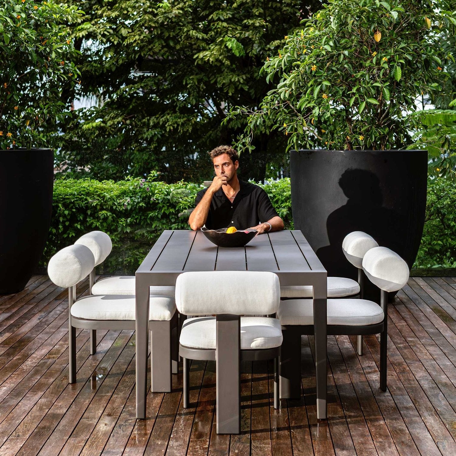 UTTERMOST POLANCO OUTDOOR ALUMINUM DINING TABLE - Dining Tables