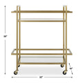 UTTERMOST Erena Bar Cart - Cabinets & Bar