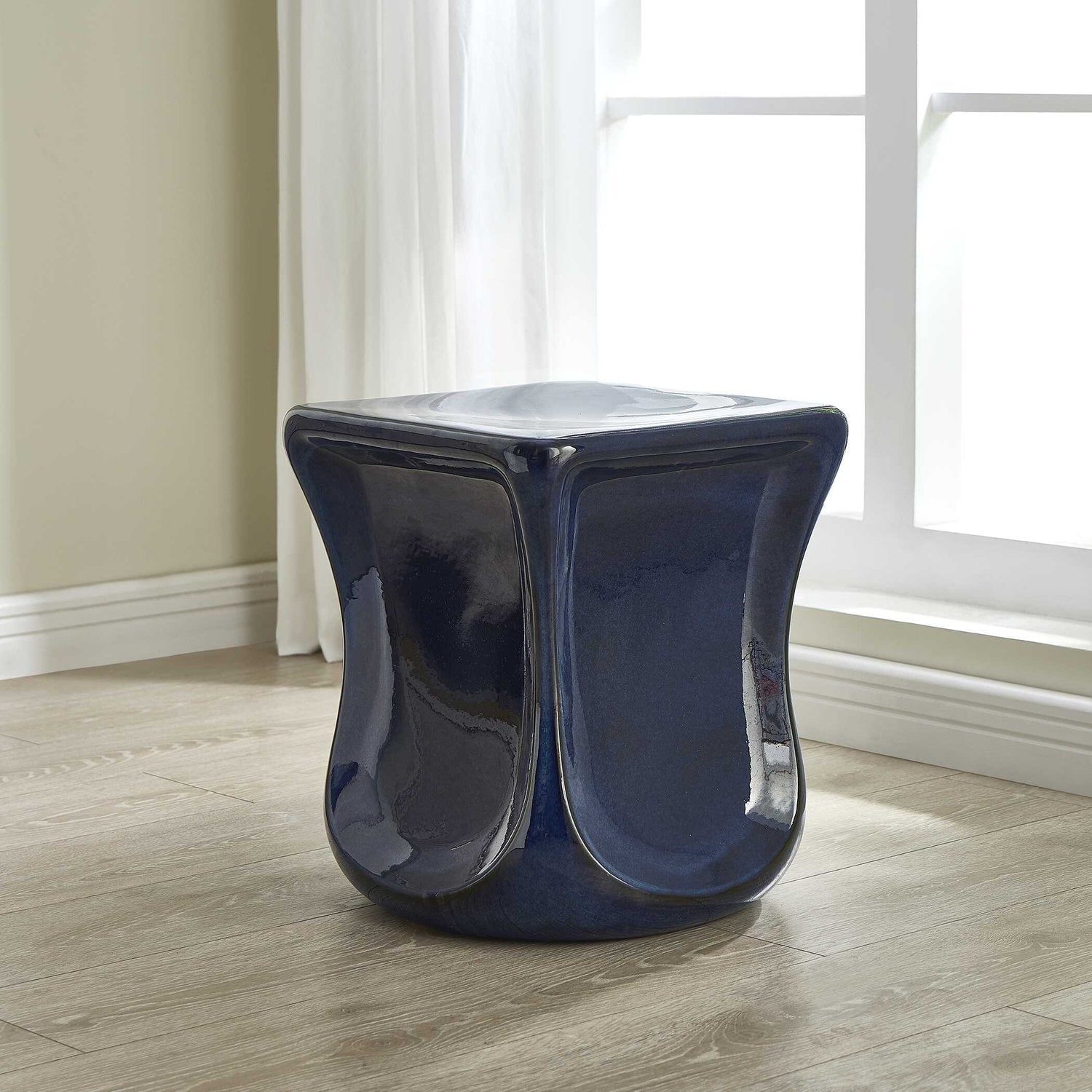 UTTERMOST KAZ DEEP GARDEN STOOL - Benches, Ottoman, Stools
