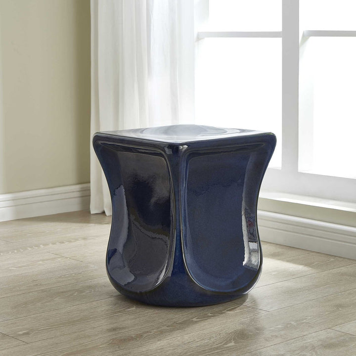 UTTERMOST KAZ DEEP GARDEN STOOL - Benches, Ottoman, Stools