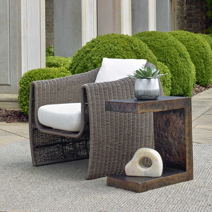 UTTERMOST Obra Outdoor Side Table - Outdoor Tables