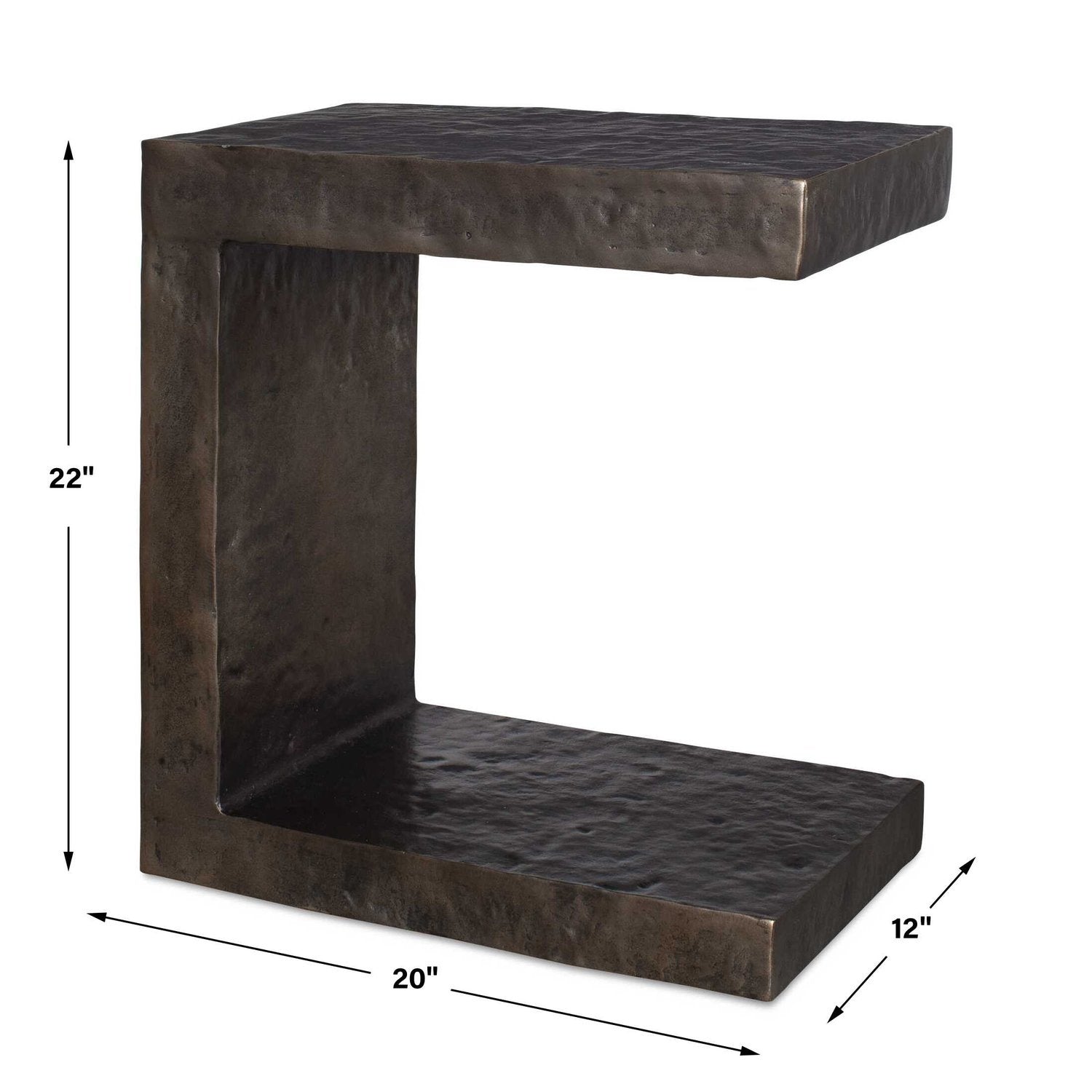 UTTERMOST OBRA OUTDOOR SIDE TABLE - Outdoor Tables