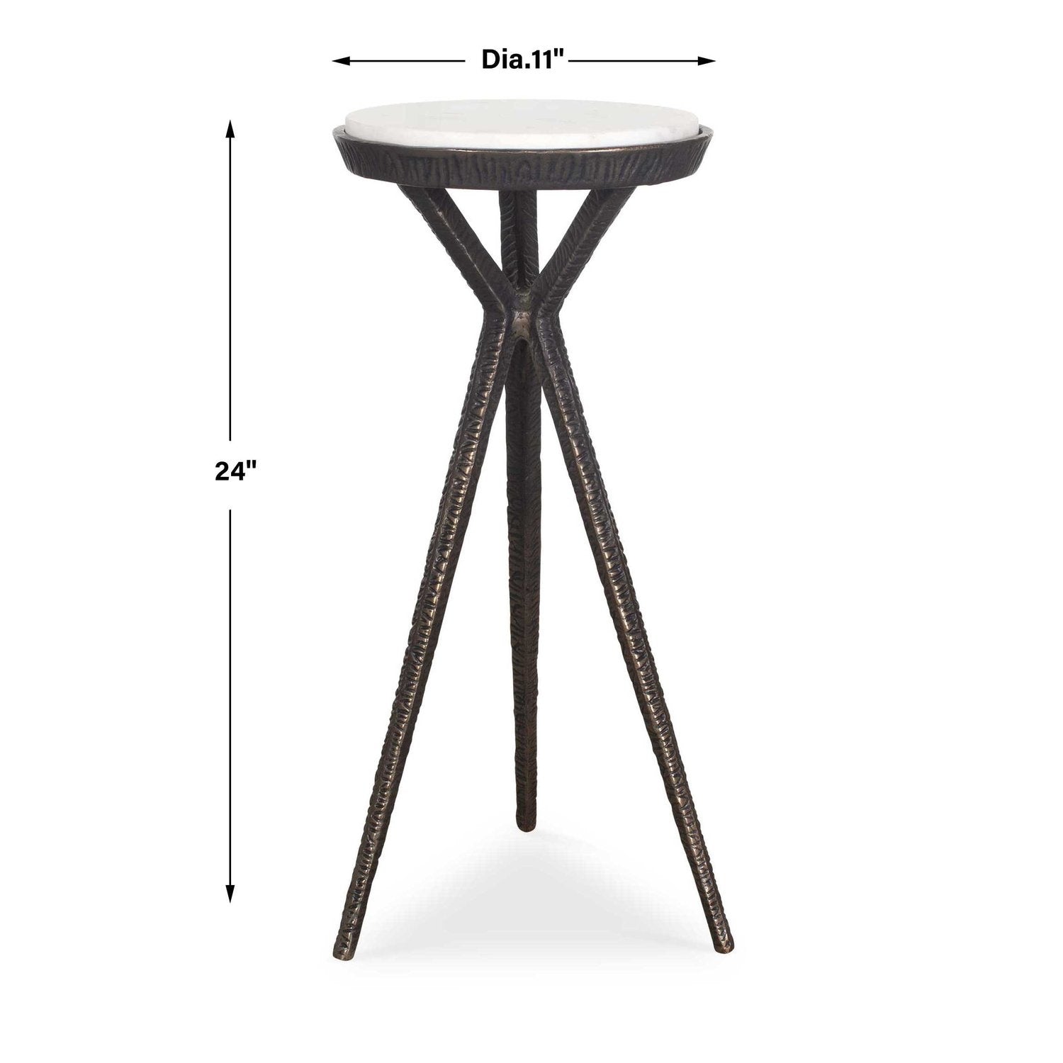 UTTERMOST TILTON ACCENT TABLE - Side