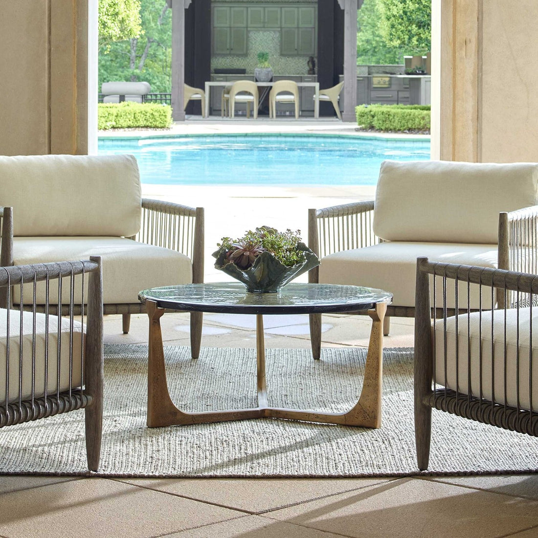 UTTERMOST Bohdi Outdoor Coffee Table - Coffee