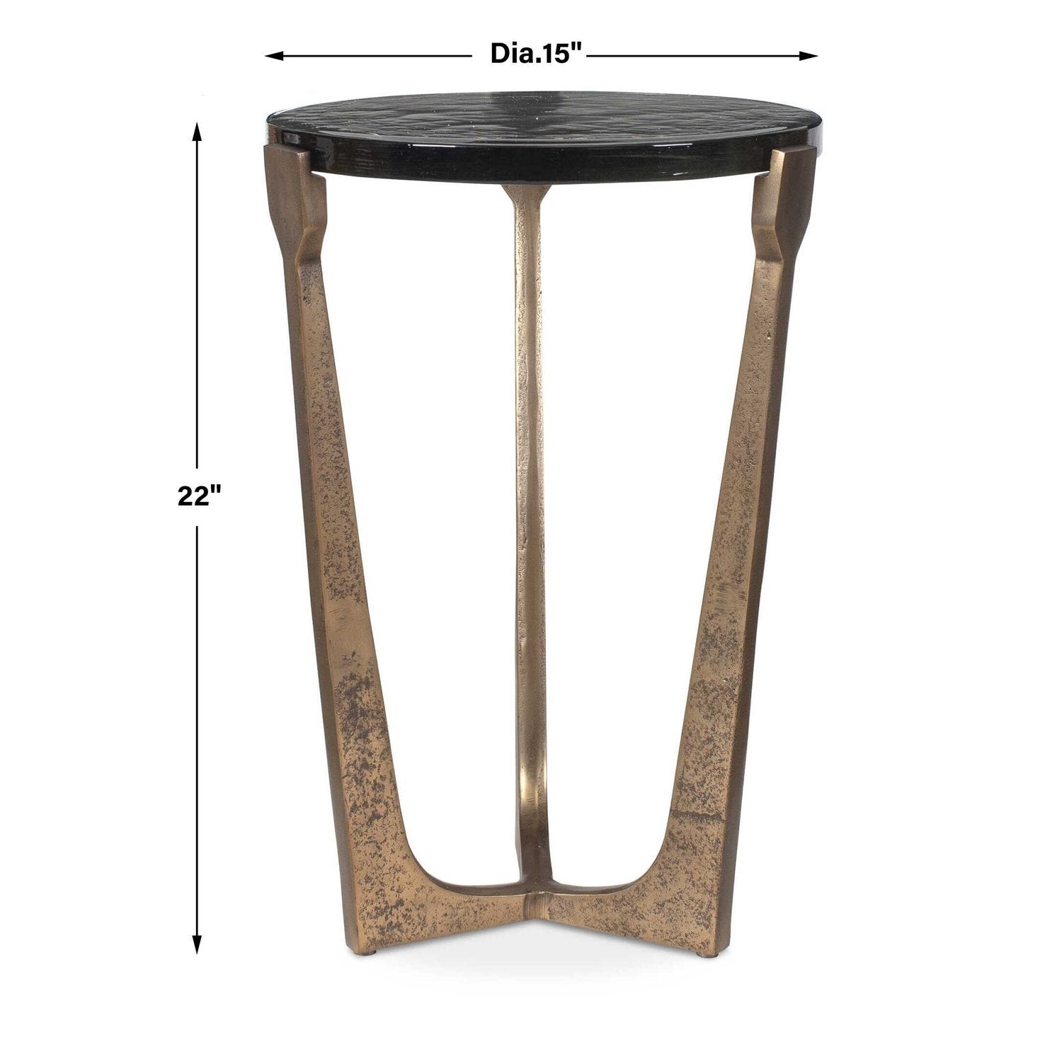 UTTERMOST BOHDI OUTDOOR ACCENT TABLE - Side