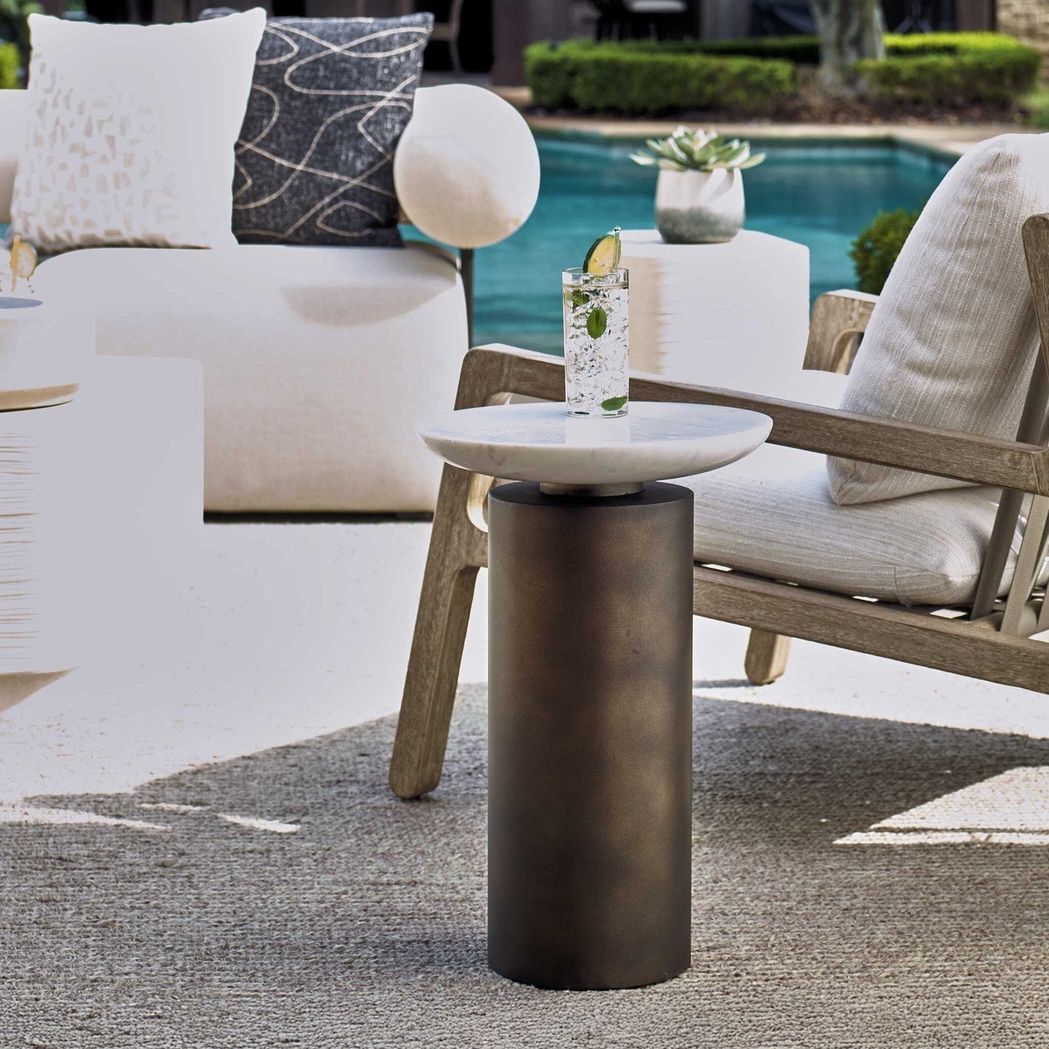 UTTERMOST Olso Outdoor Accent Table - Side