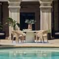 UTTERMOST MADRONE WARM OUTDOOR DINING TABLE - Outdoor Tables