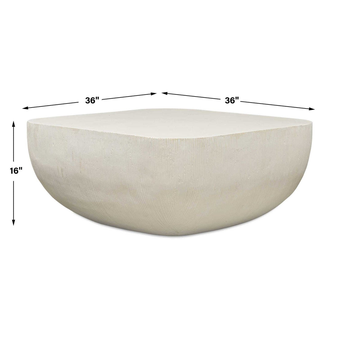 UTTERMOST ALMA CONCRETE OUTDOOR COFFEE TABLE - Outdoor Tables