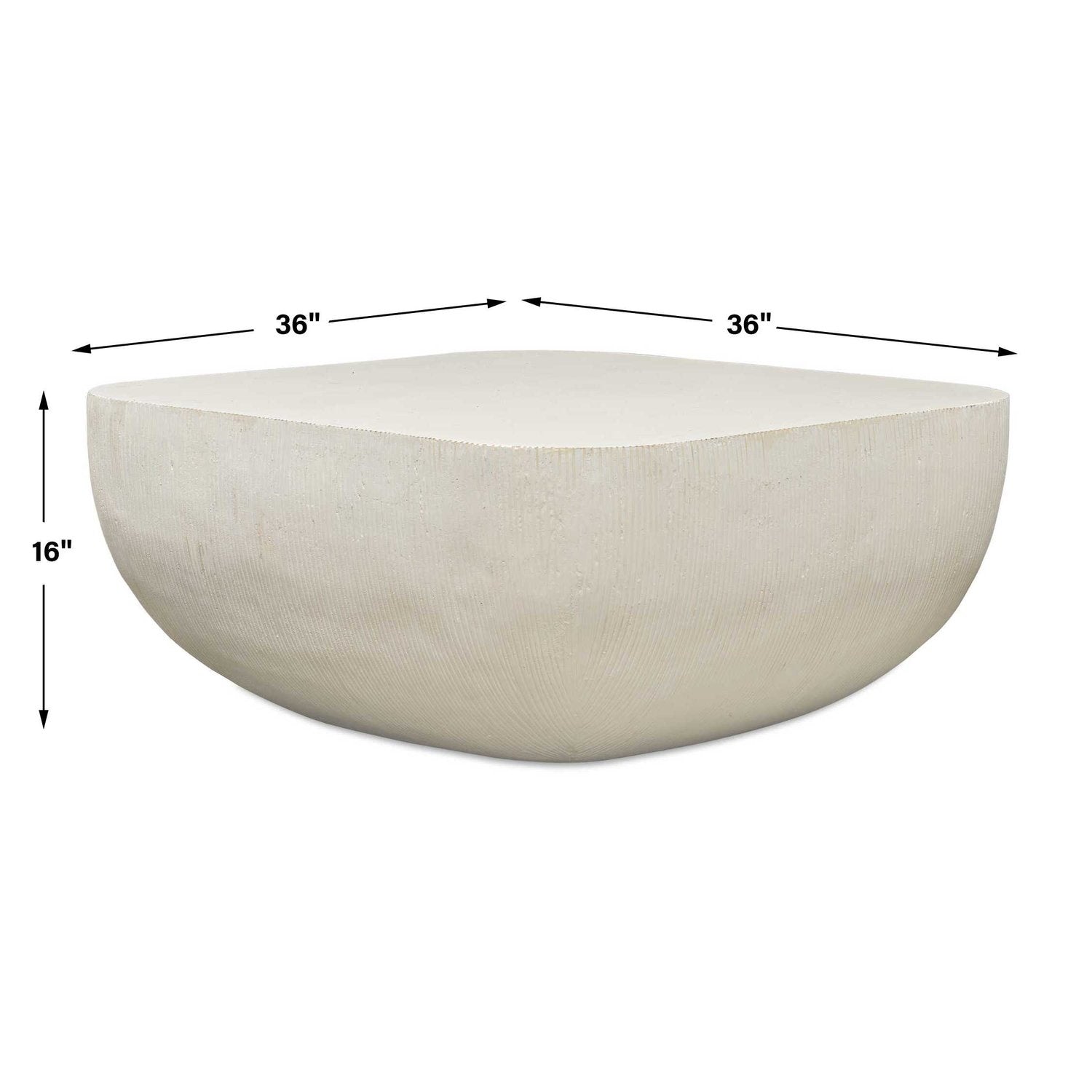 UTTERMOST ALMA CONCRETE OUTDOOR COFFEE TABLE - Outdoor Tables