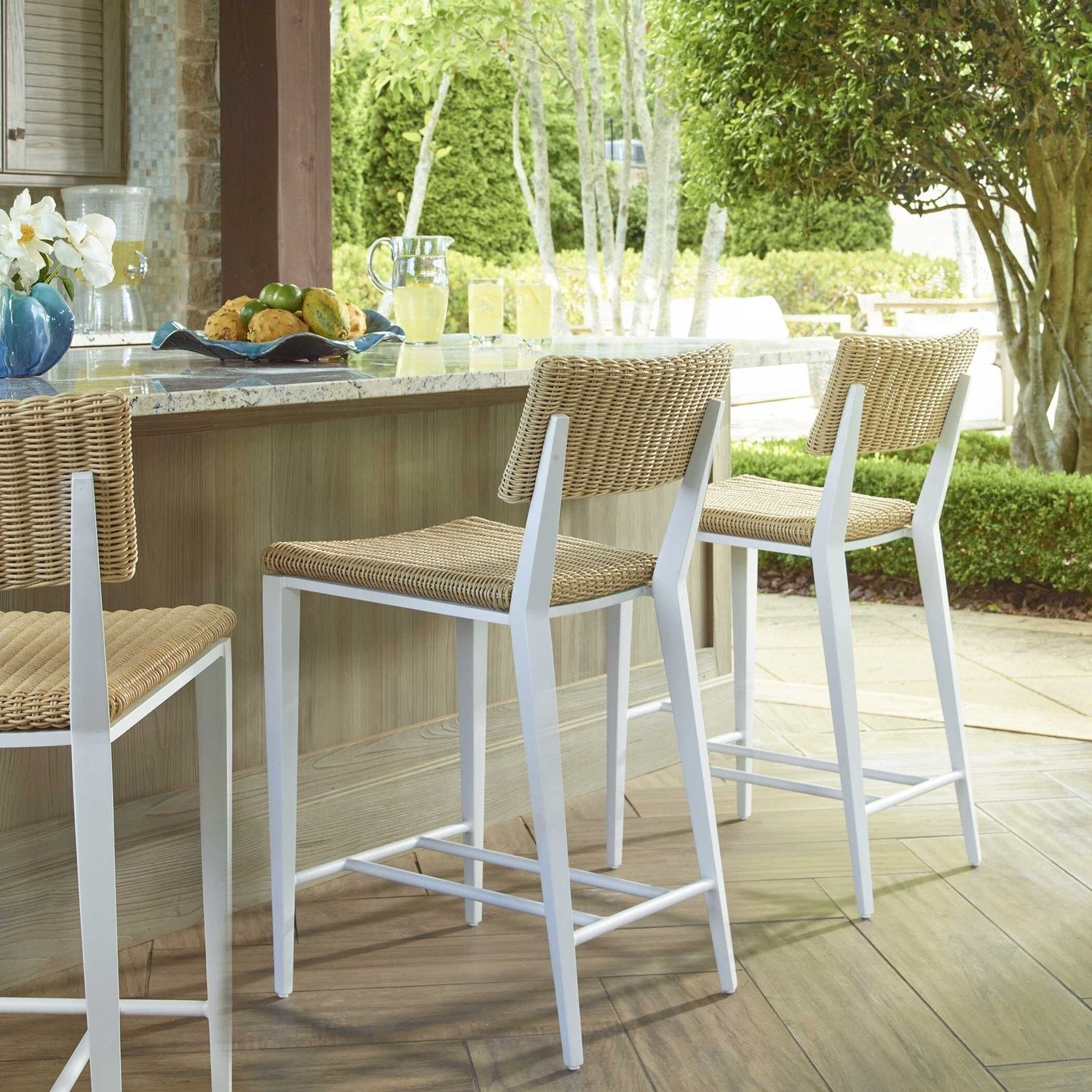 UTTERMOST Calbas Outdoor Counter Stool - Benches, Ottoman, Stools