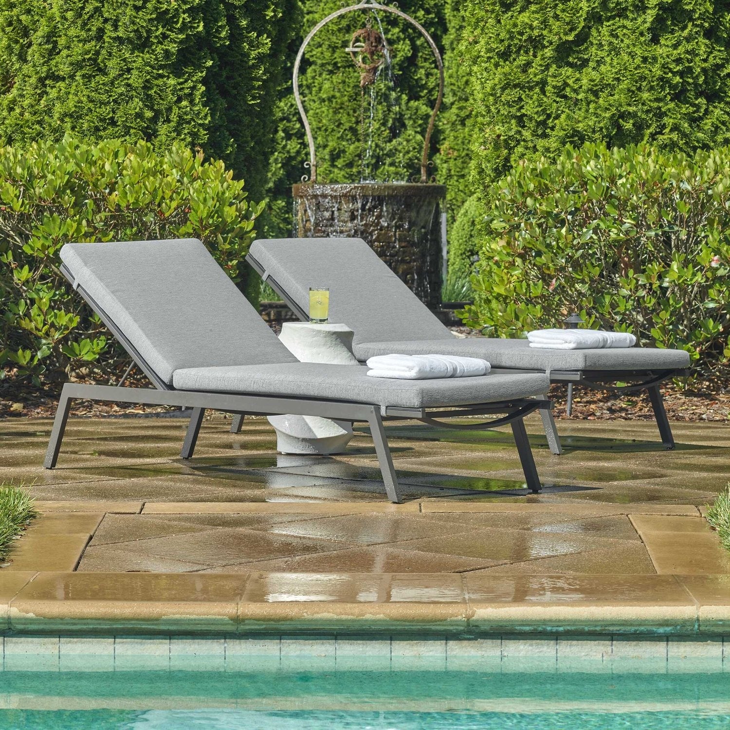 UTTERMOST BEA OUTDOOR POOL CHAISE - Outdoor Seating