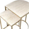 UTTERMOST Lindon Travertine Nesting Tables Set Of 2 - Decorative Accents