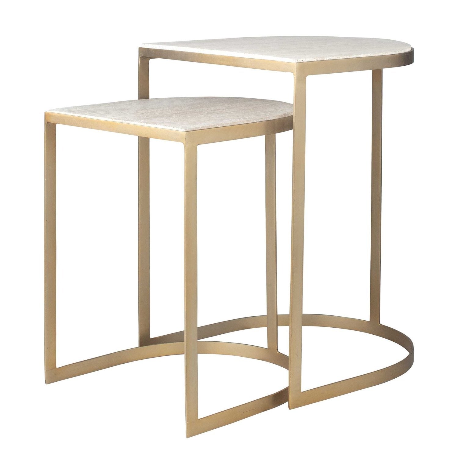 UTTERMOST LINDON TRAVERTINE NESTING TABLES - Decorative Accents