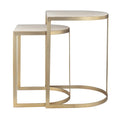 UTTERMOST Lindon Travertine Nesting Tables Set Of 2 - Decorative Accents