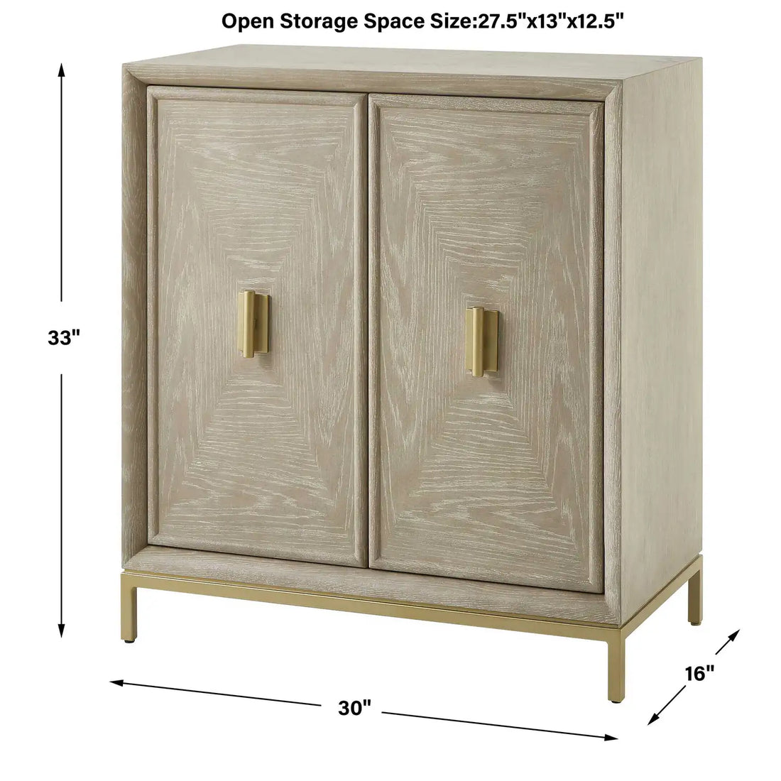 UTTERMOST Alessia Washed 2 Door Cabinet - Decorative Accents