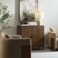 UTTERMOST Pinstripe Tambour 2 Door Cabinet - Decorative Accents