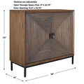 UTTERMOST BOTTOM LINE 2 DOOR CABINET - Decorative Accents