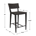 UTTERMOST CALBAS JAVA OUTDOOR COUNTER STOOL - Benches, Ottoman, Stools