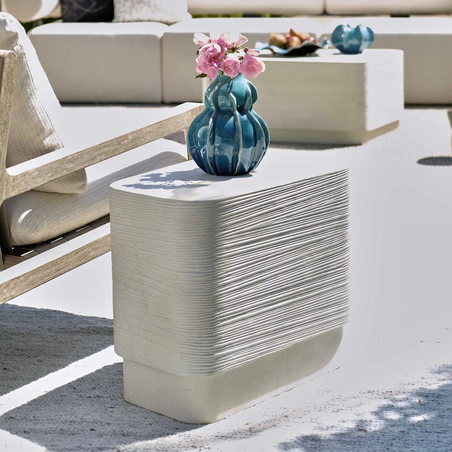 UTTERMOST Saltwater Concrete Side Table - Side