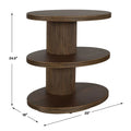UTTERMOST Top Tier Oval Side Table - Decorative Accents