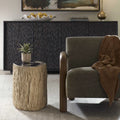 UTTERMOST ARCO PETRIFIED TOP ACCENT TABLE - Decorative Accents