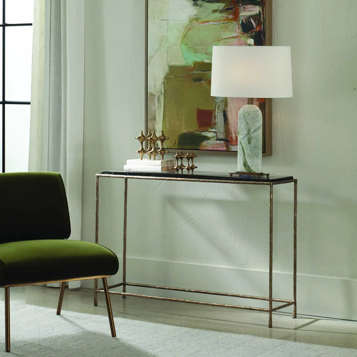 UTTERMOST Ovard Minimalist Metal Console Table - Decorative Accents