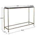 UTTERMOST Ovard Minimalist Metal Console Table - Decorative Accents
