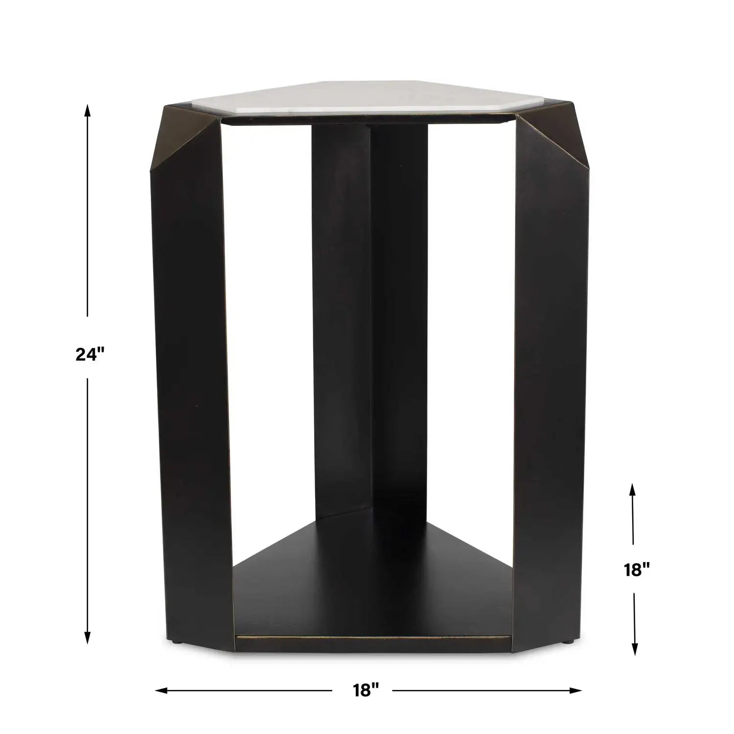 UTTERMOST Keenan Geometric Accent Table - Decorative Accents