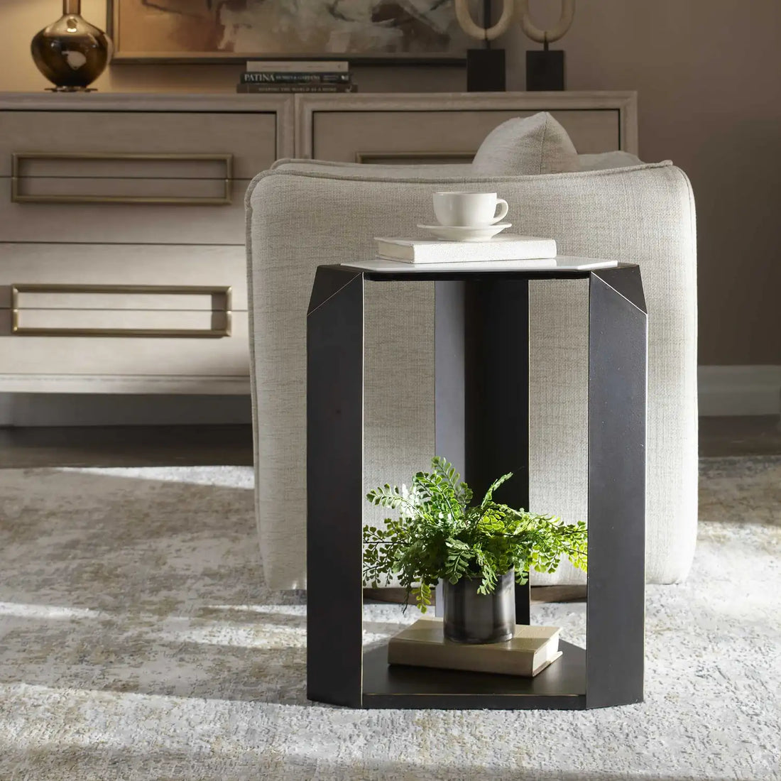 UTTERMOST Keenan Geometric Accent Table - Decorative Accents