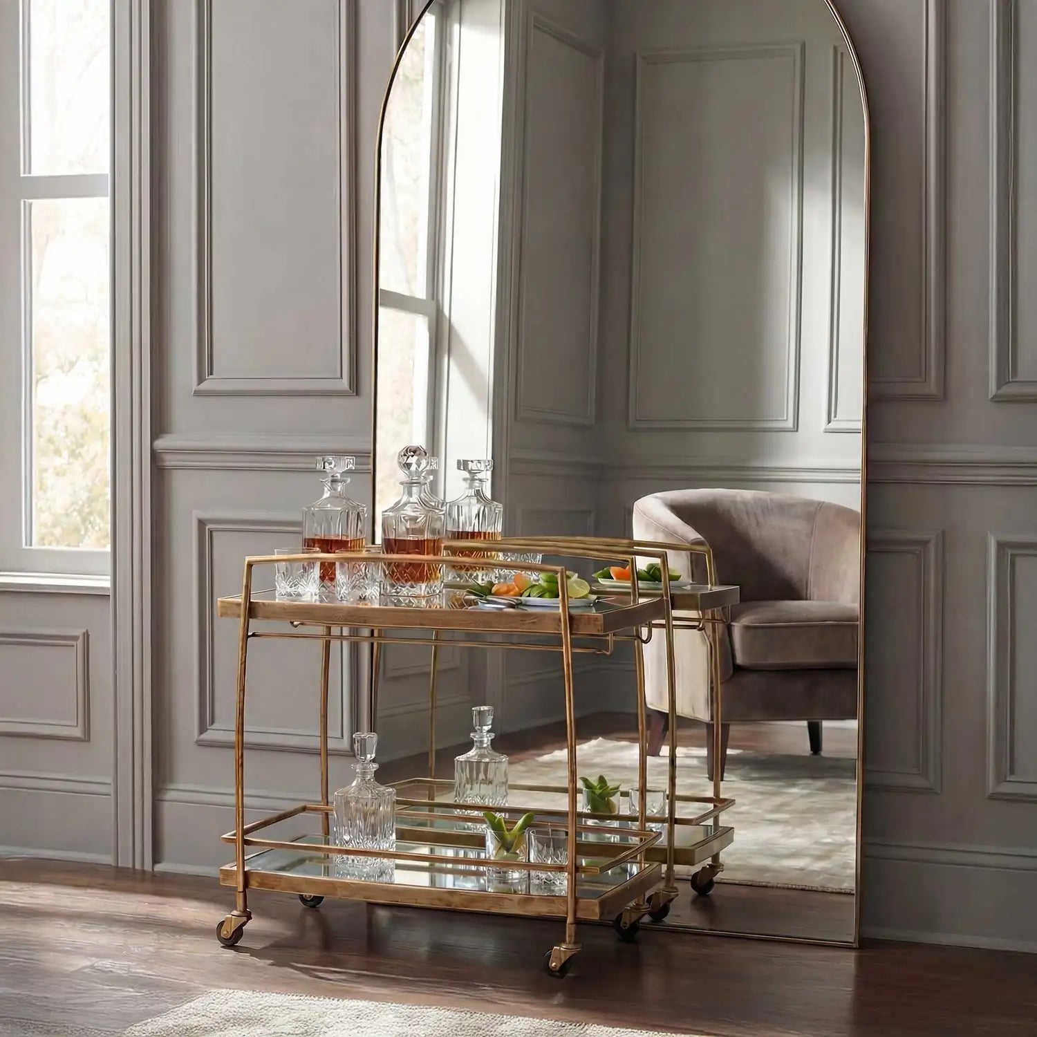 UTTERMOST Scarritt Bar Cart - Decorative Accents