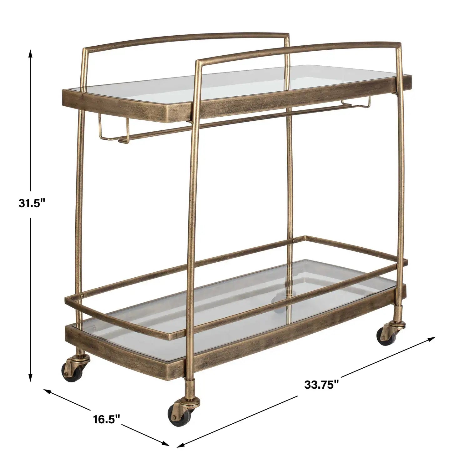 UTTERMOST Scarritt Bar Cart - Decorative Accents