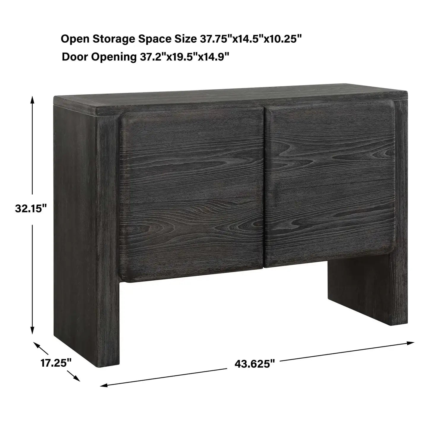 UTTERMOST Bierk Stain 2 Door Cabinet - Decorative Accents