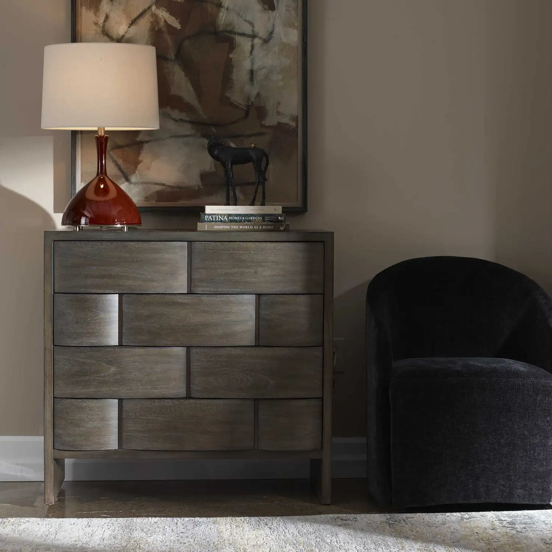 UTTERMOST Lydon 4 Drawer Finish Chest - Decorative Accents