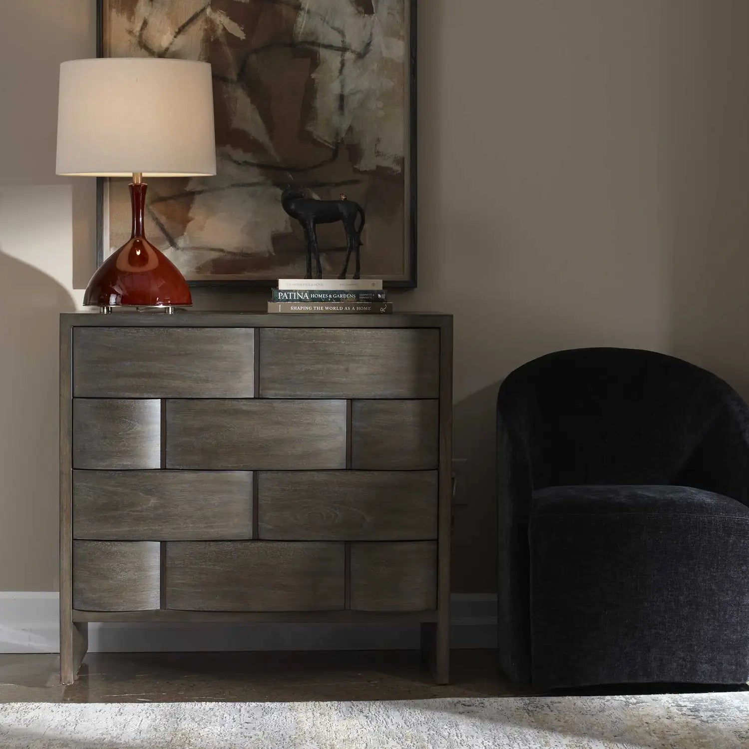 UTTERMOST Lydon 4 Drawer Finish Chest - Decorative Accents