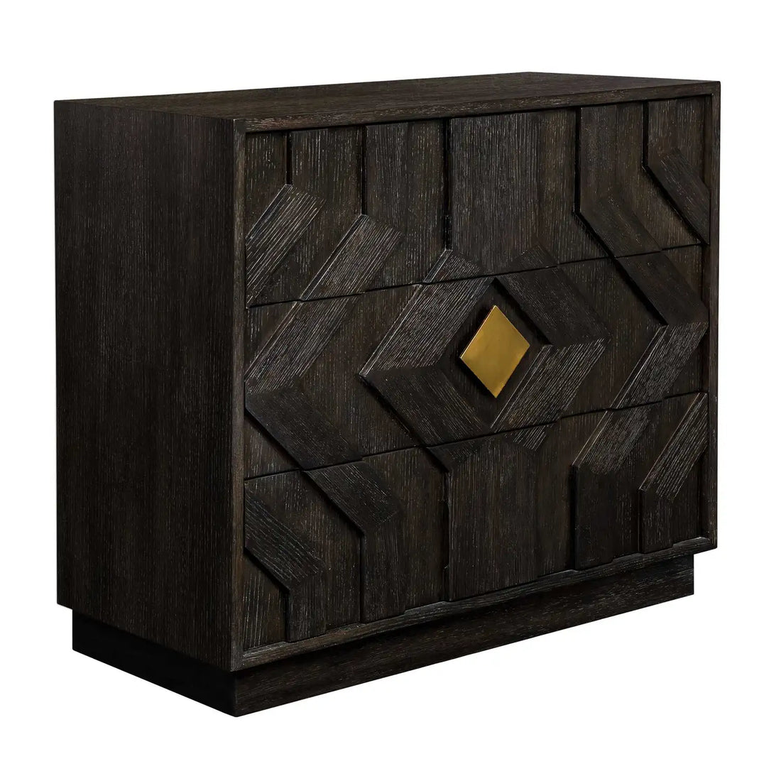 UTTERMOST Faulkner 3 Drawer Modern Chest - Decorative Accents
