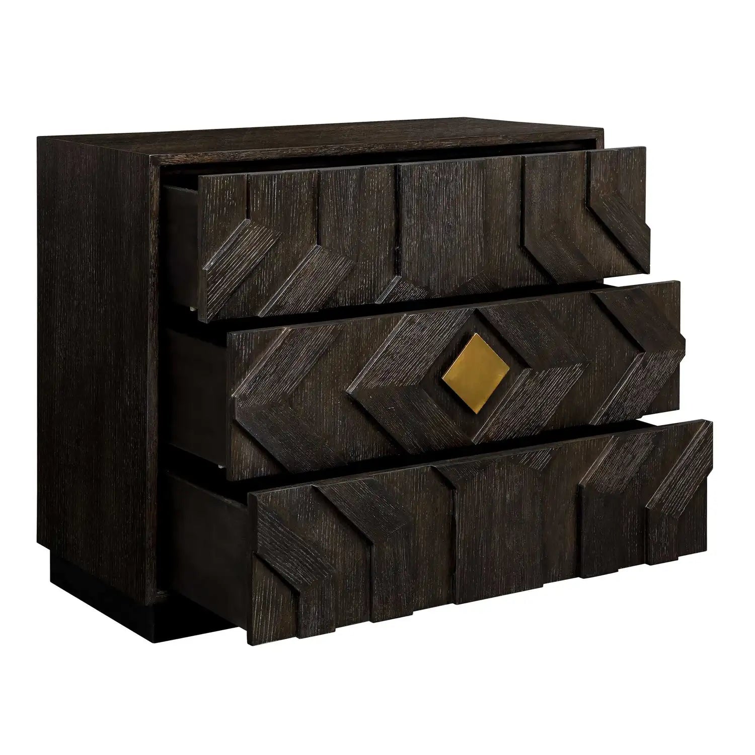UTTERMOST Faulkner 3 Drawer Modern Chest - Decorative Accents