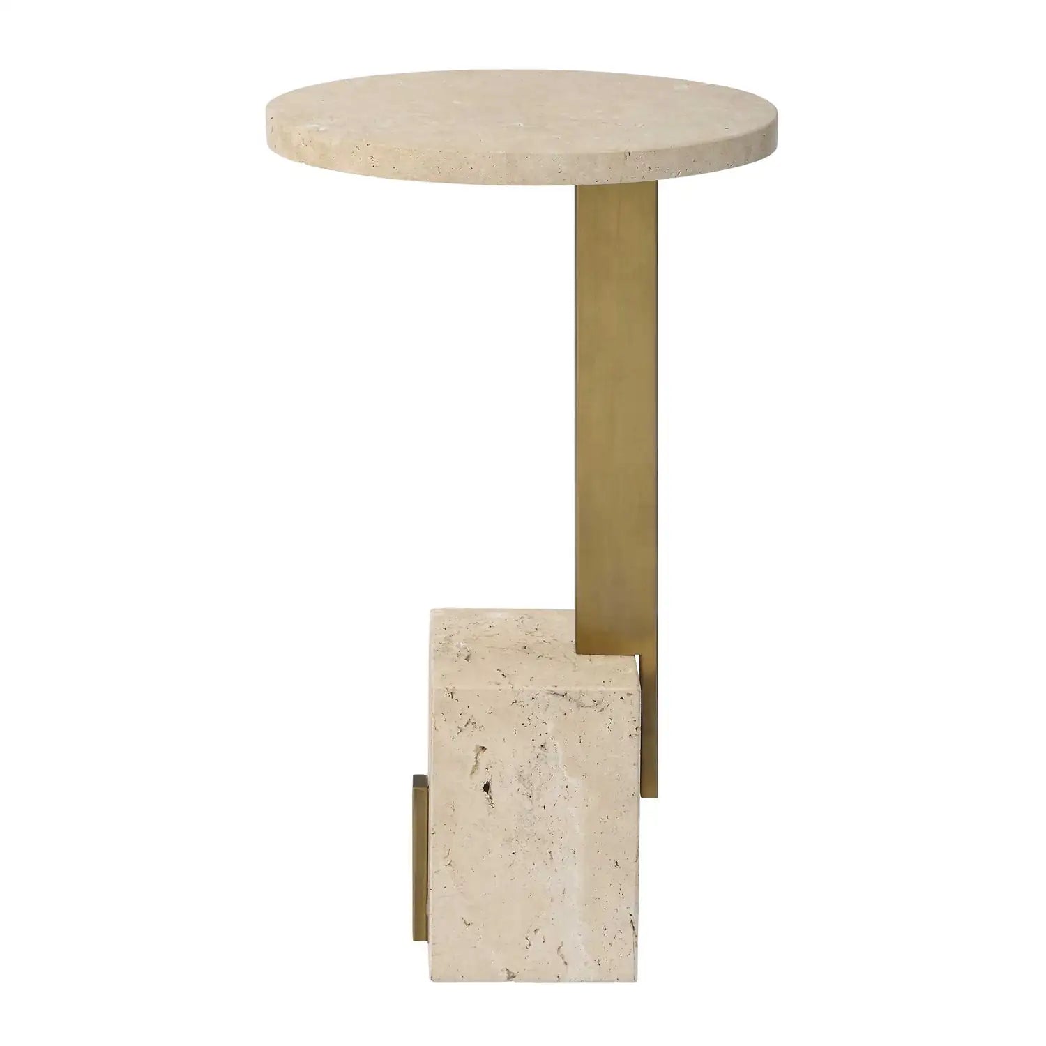 UTTERMOST Feranno Travertine Accent Table - Decorative Accents