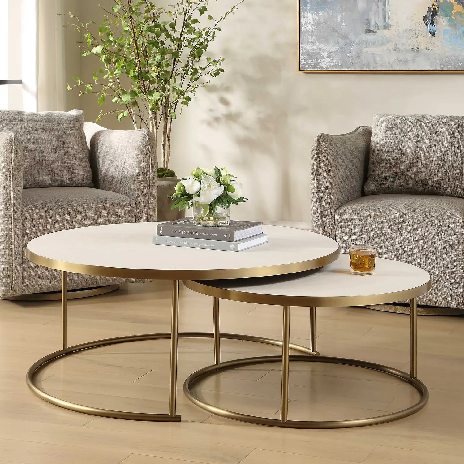 UTTERMOST ARAGON NESTING COFFEE TABLES - Coffee