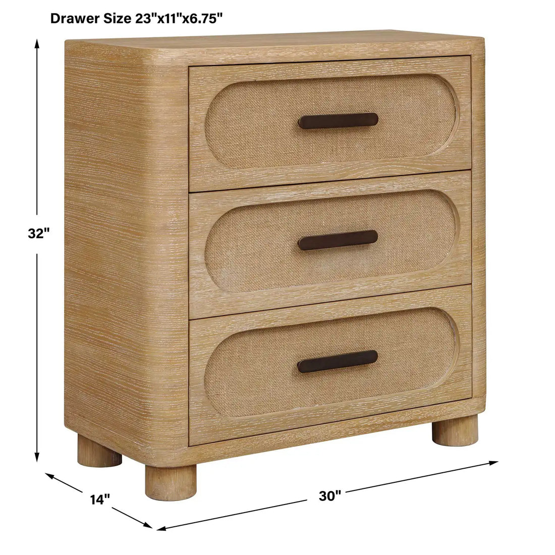 UTTERMOST Scottie 3 Drawer Chest - Decorative Accents
