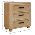UTTERMOST Scottie 3 Drawer Chest - Decorative Accents
