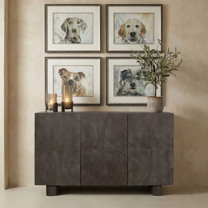 UTTERMOST Phineas 3 Door Modern Cabinet - Decorative Accents
