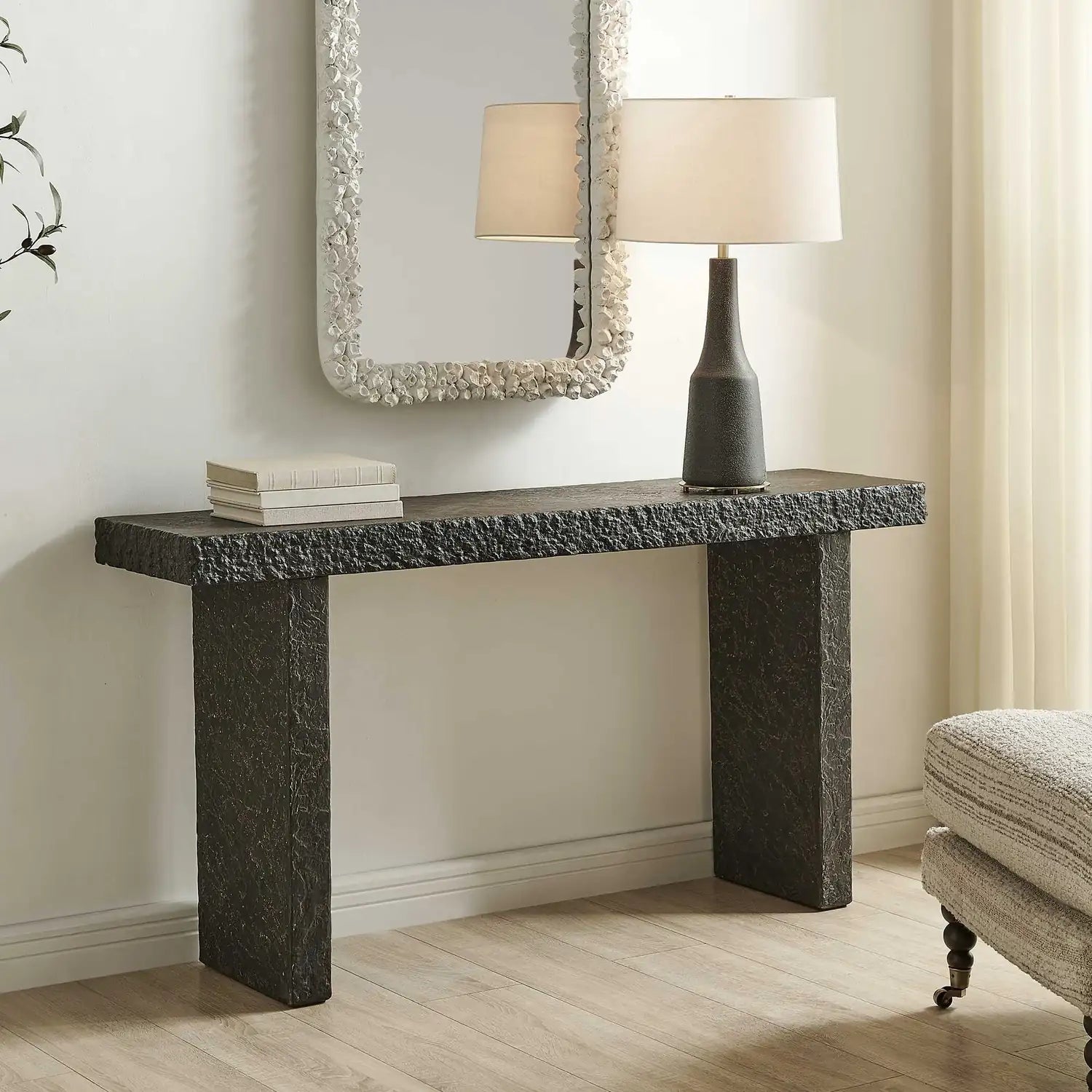 UTTERMOST Hagan Indoor-Outdoor Slate Console Table - Decorative Accents